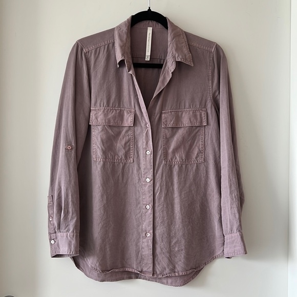 Babaton Tops - The Group Babaton Purple utility Shirt